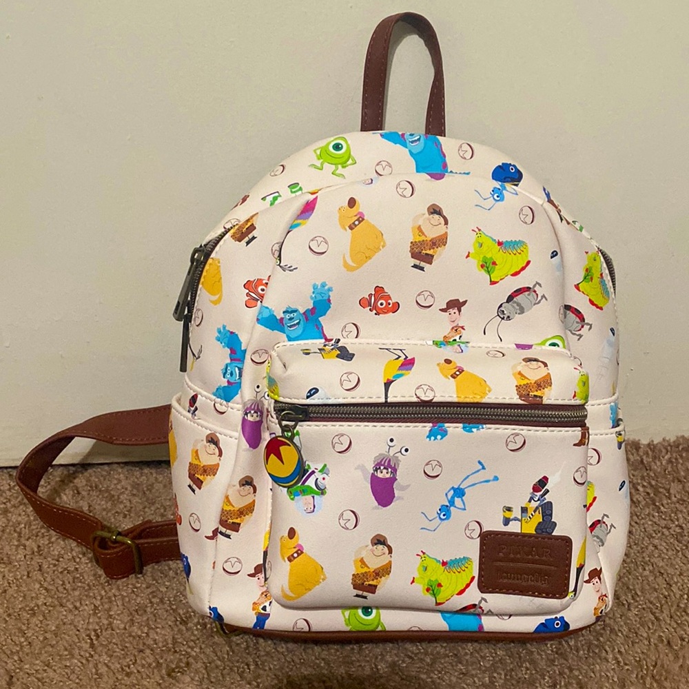 Loungefly all over print Pixar mini backpack